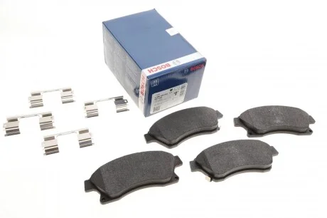 Колодки тормозные (передние) Chevrolet Aveo 11-/Opel Astra J 09- (с прижимной пластиной) BOSCH 0 986 494 644
