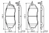 Колодки тормозные (передние) Subaru Forester 08-/Legacy IV/V 03-14/Outback 03-/Impreza 12- BOSCH 0 986 494 679 (фото 5)
