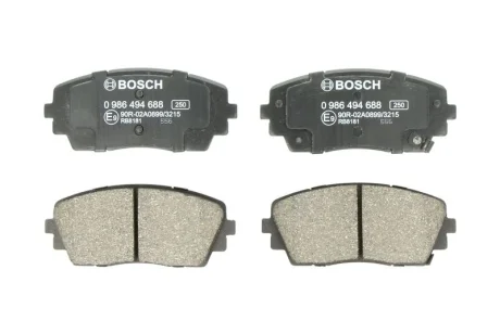 Гальмівні колодки дискові BOSCH 0986494688