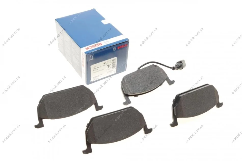 Колодки тормозные (передние) Audi A3/Seat Leon/Skoda Octavia IV/V/VW Golf VII 12- (+датчик) BOSCH 0 986 494 721 (фото 1)