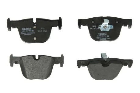 Колодки тормозные (задние) BMW 3 (F30/F31/F34/F80)/4 (F32/F36/F82) 11- BOSCH 0986494786
