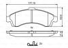 CHEVROLET Колодки гальм. передн. TrailBlazer 5.3 04-, GMC Envoy XL 5.3 04- BOSCH 0986494854 (фото 1)