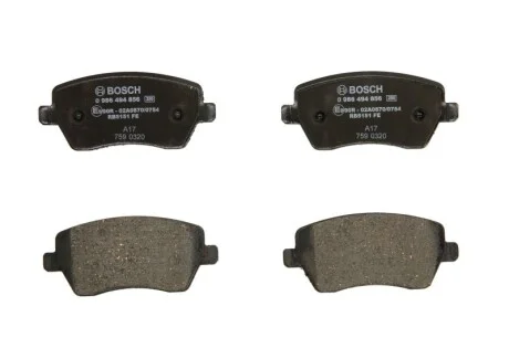 Колодки тормозные (передние) Lada Vesta 15- BOSCH 0986494856