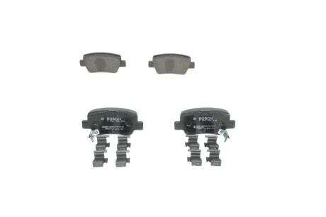 Колодки тормозные (задние) Toyota Avensis 08-18 (с прижимной пластиной) BOSCH 0986494933