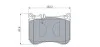 Колодки гальмівні (передні) MB E-class (W213/S213/C238)/ S-class (W222/C217) 13- BOSCH 0 986 494 968 (фото 8)