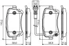 Колодки тормозные (задние) VW T5 03- (Lucas) (c датчиком) BOSCH 0 986 495 094 (фото 5)