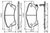 Колодки гальмівні (передні) Toyota Avensis/Verso 08-18/Auris 06-15 BOSCH 0 986 495 106 (фото 6)
