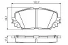 Колодки гальмівні дискові TOYOTA Yaris/Prius \'\'F "06>> PR2 BOSCH 0986495109 (фото 1)