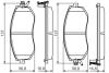 Колодки гальмівні (передні) Subaru BRZ/Forester/Impreza/Legacy/Outback/XV/Toyota GT 86 1.5-2.5 08- BOSCH 0986495125 (фото 5)