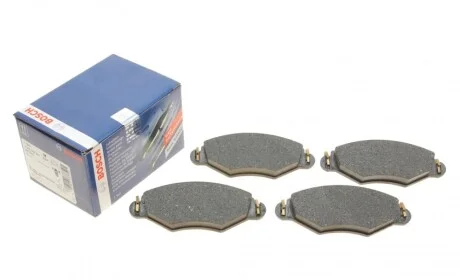 Колодки гальмівні (передні) Peugeot 206 98-/Peugeot 206+ 09-13 BOSCH 0 986 495 244