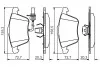 Колодки тормозные (передние) Audi A4/A6/A8 02- BOSCH 0 986 495 272 (фото 3)