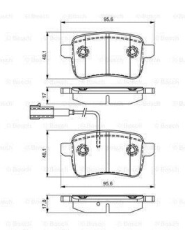 Колодки гальмівні дискові BOSCH 0 986 495 305