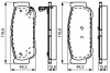 Колодки гальмівні дискові SSANG YONG Kyron/Rexton/Rodius "R "05>> BOSCH 0986495315 (фото 1)