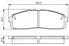 Тормозные колодки дисковые BOSCH 0986495330 (фото 5)