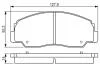 TOYOTA гальмівні колодки передн. Land Cruiser -96 BOSCH 0986495339 (фото 4)