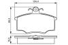 AUDI колодки гальмівні передн. 80, VW Passat -88 BOSCH 0986495340 (фото 4)