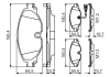 ГАЛЬМІВНІ КОЛОДКИ, ДИСКОВІ BOSCH 0 986 495 347 (фото 2)