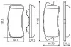 Колодки тормозные (задние) Mitsubishi Outlander 06-12/Pajero 90-/Peugeot 4007/4008 07- BOSCH 0 986 495 357 (фото 2)