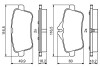 DB колодки гальмівні задн. W166/X166/W176 A/GL/M Class 11- BOSCH 0986495403 (фото 5)