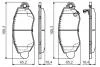 Гальмівні колодки передні TRANSIT 00- BOSCH 0986495443 (фото 1)