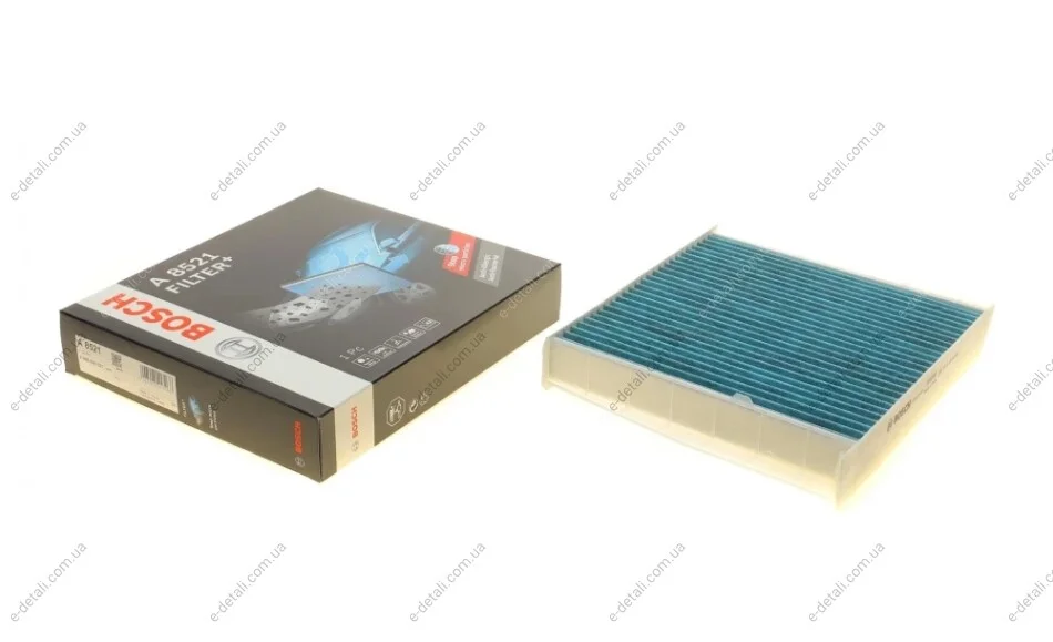 ФІЛЬТР САЛОНУ З АКТИВОВАНИМ ВУГІЛЛЯМ BOSCH 0 986 628 521 (фото 1)