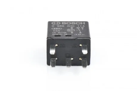 Реле багатофункціональне 12V, 30A, 5 пол. BOSCH 0986AH0113