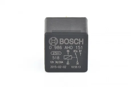 Мікро реле 5конт. (універс.) 30/20А BOSCH 0986AH0151