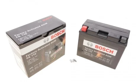 Акумуляторна батарея 10Ah/165A (150x70x130/+L/B0) (AGM) Factory Activated AGM BOSCH 0 986 FA1 100
