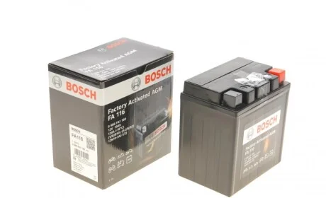 Акумуляторна батарея 10Ah/120A (133x90x142/+R/B0) (AGM) Factory Activated AGM BOSCH 0 986 FA1 160