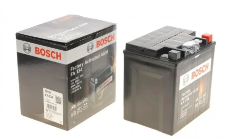 Акумуляторна батарея 30Ah/385A (166x126x173/+R/B0) (AGM) Factory Activated AGM BOSCH 0986FA1340