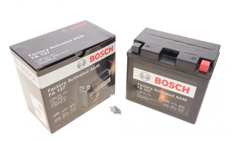 Аккумуляторная батарея 19Ah/220A (175x100x155/+R/B0) Factory Activated AGM BOSCH 0 986 FA1 370
