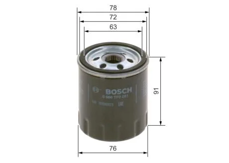 Фільтр масляний BOSCH 0 986 TF0 051