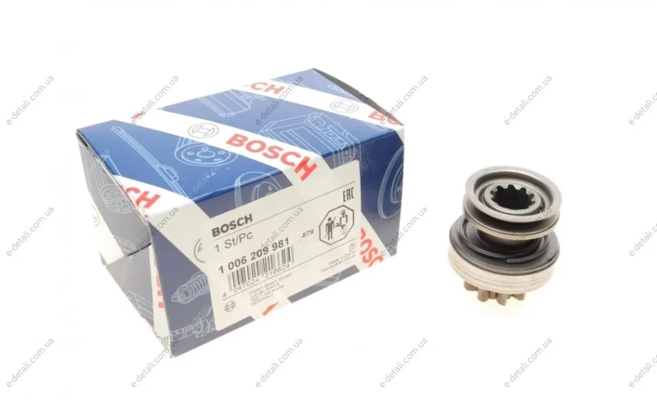 Бендикс стартера Toyota Yaris 1.4 VVTi 07- (z=9) BOSCH 1 006 209 981 (фото 1)
