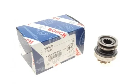 Бендикс стартера Toyota Yaris 1.4 VVTi 07- (z=9) BOSCH 1 006 209 981