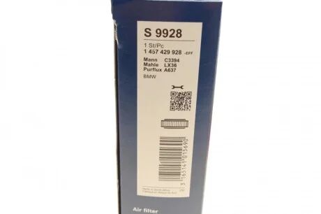 Фильтр воздушный BMW 3 (E21/E30)/5 (E12/E28)/7 (E23) -91 BOSCH 1 457 429 928