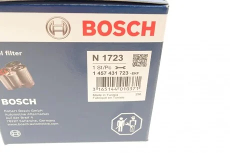 Фильтр топливный Fiat Scudo/Citroen Jumpy/Peugeot Expert 2.0JTD/HDI 07- BOSCH 1 457 431 723