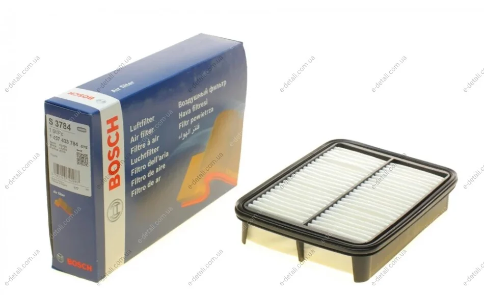Фильтр воздушный Toyota Corolla 1.3-1.6i 85-00 BOSCH 1 457 433 784 (фото 1)
