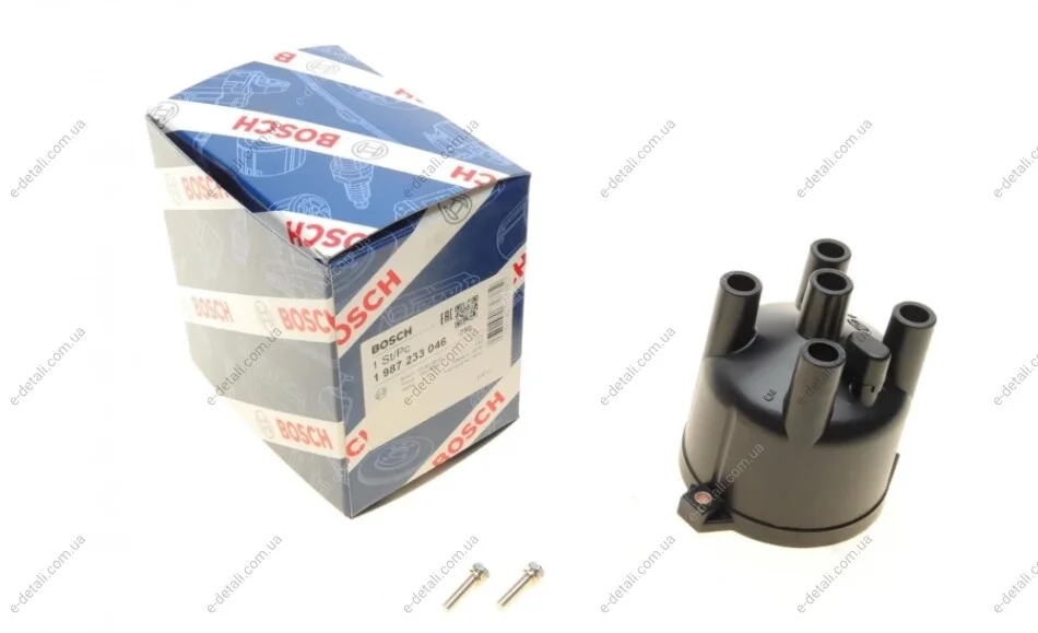 Крышка распределителя зажигания Mitsubishi Colt 1.4/ Lancer 2.0 81-84 BOSCH 1987233046 (фото 1)