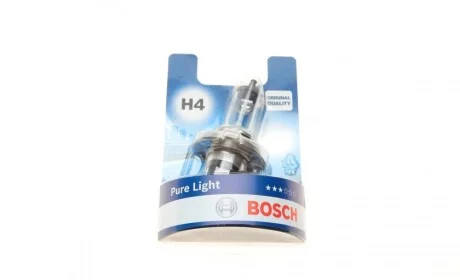 Автолампа H4 12V 60/55W P43t Pure Light BL BOSCH 1 987 301 001