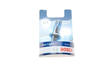 Автолампа H1 12V 55W P14.5s Pure Light (BL) BOSCH 1 987 301 005