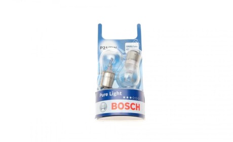 Лампа розжарювання P21/5W 12V 5W BAY15d PURE LIGHT BL BOSCH 1 987 301 016