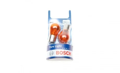 Лампа розжарювання PY21W 12V 21W BAU15s (blister 2шт) BOSCH 1 987 301 018