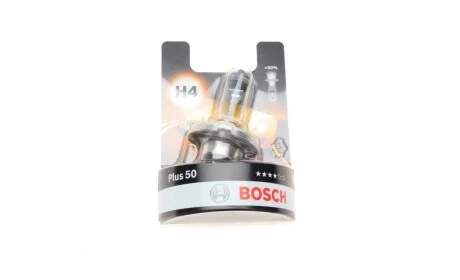 Автолампа H4 12V 60/55W P43t Plus 60% BOSCH 1 987 301 040