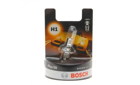 Автолампа H1 12V 55W P14.5s Plus 50 BL BOSCH 1 987 301 041