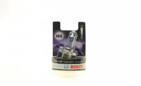Автолампа H4 12V 60/55W P43t Gigalight +120% BOSCH 1 987 301 109