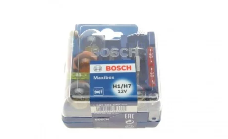 Комплект лампочек H7/H1 12V (H1/H7; C5W; P21/5W; P21W; PY21W; R5W; T4W; W5,предохранитель 10/15/20A) BOSCH 1 987 301 120