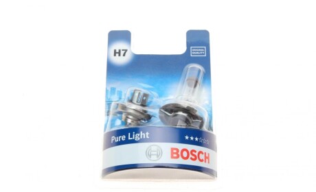 Лампа розжарювання H7 12V 55W PX26d Pure Light (компл. 2шт) BOSCH 1 987 301 411