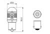 Автолампа світлодіодна P21W 12V 1W LED 6000K COOL к/т 2 шт BOSCH 1987301517 (фото 8)