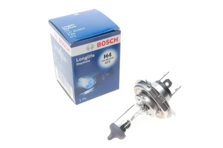 Автолампа H4 12V 60/55W P43t Longlife Daytime BOSCH 1 987 302 048