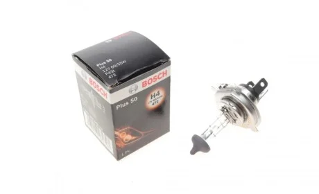 Автолампа H4 12V 60/55W P43t Plus 50 BOSCH 1 987 302 049